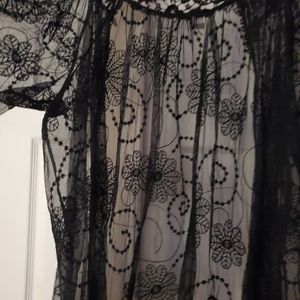Sheer lace cardigan